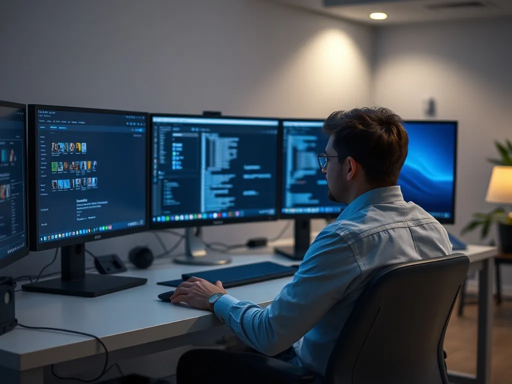 Organiseret skrivebord og enheder